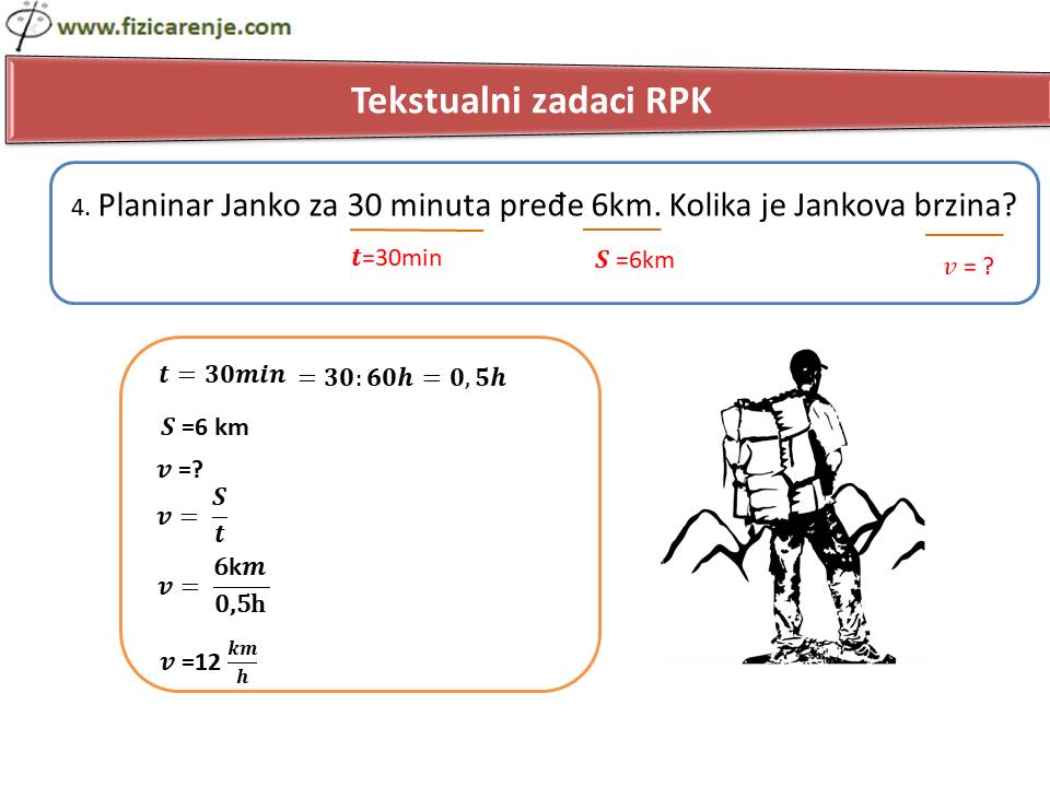 mehaničko kretanje rešeni zadaci