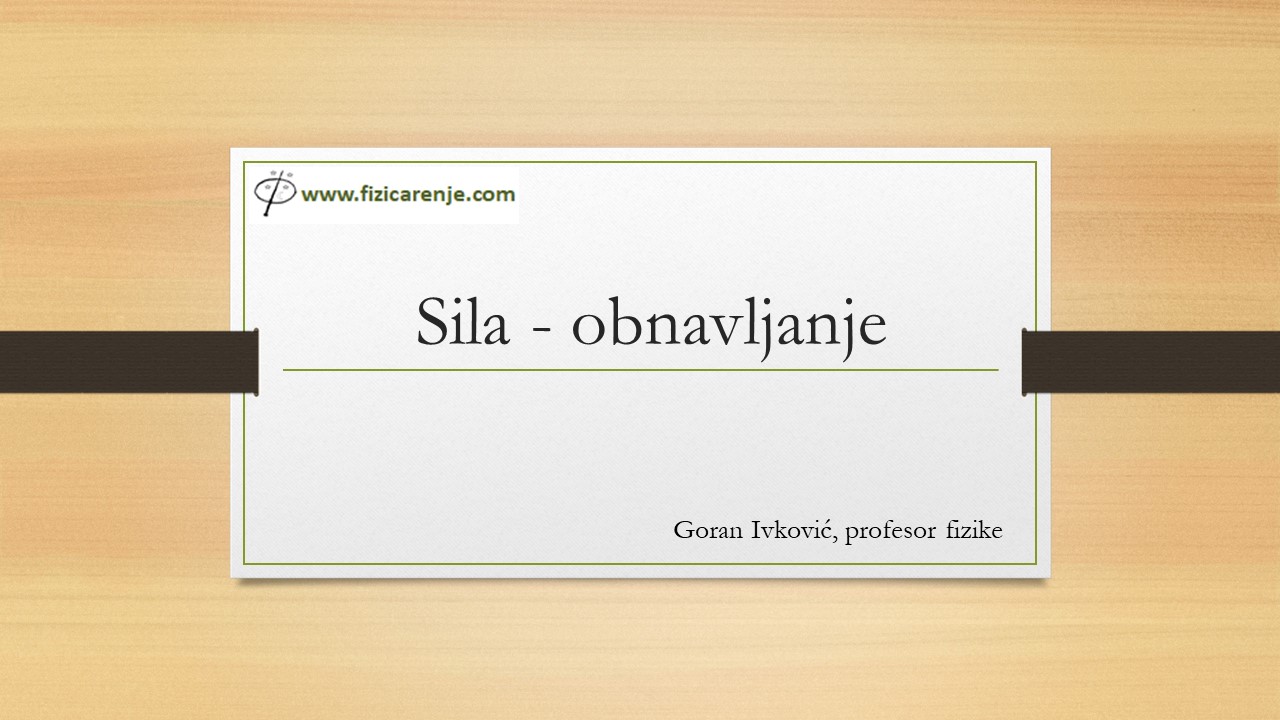 Sila obnavljanje