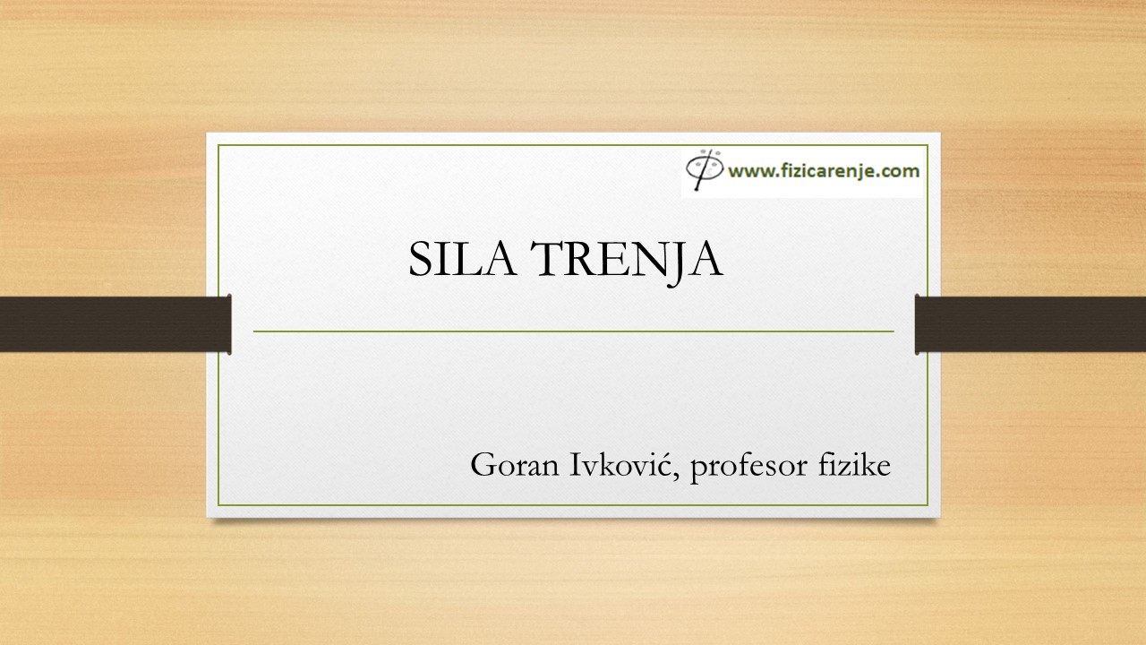 Sila-trenja