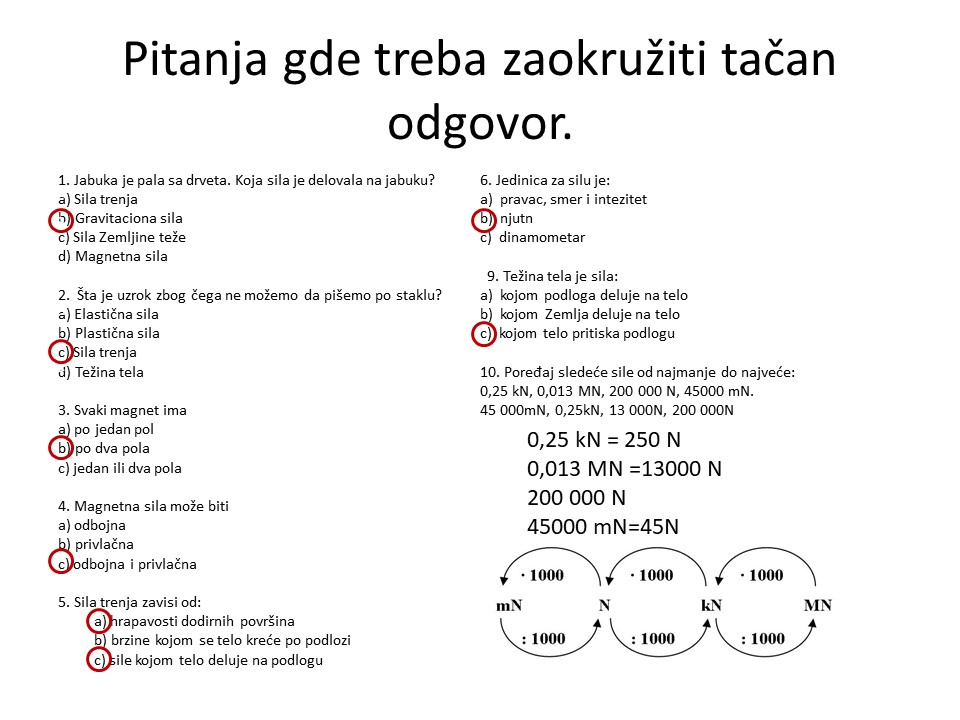 sila pripremna nastava