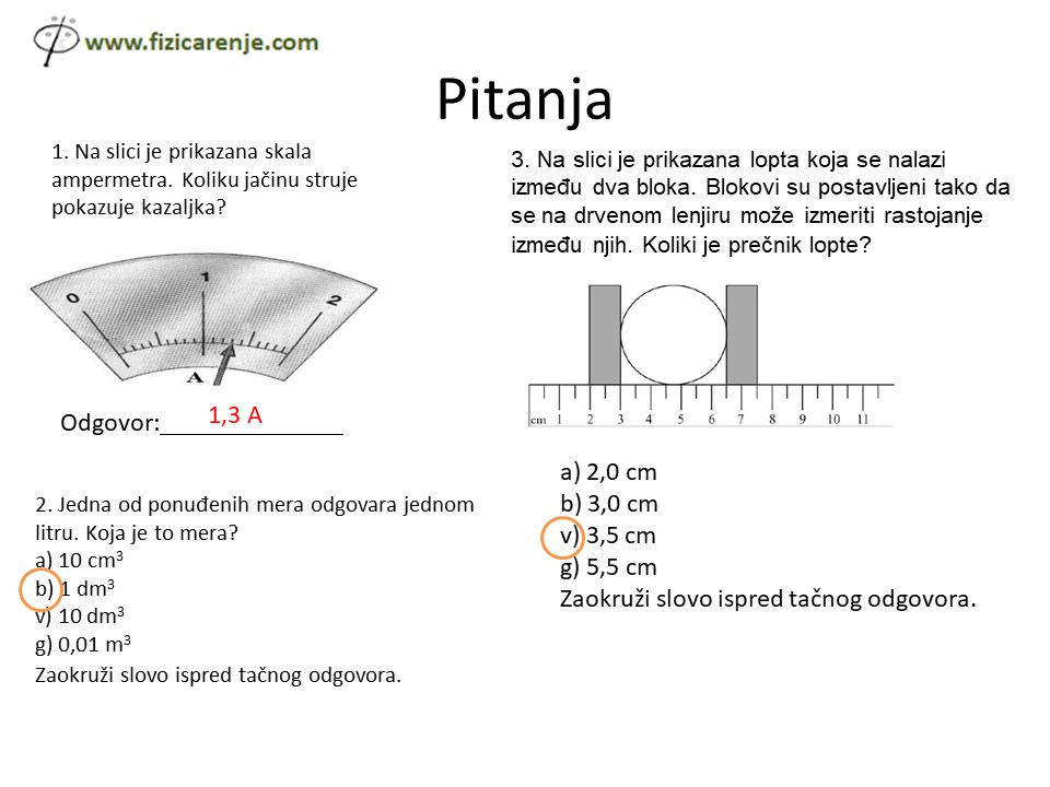 merenje pripremna nastava