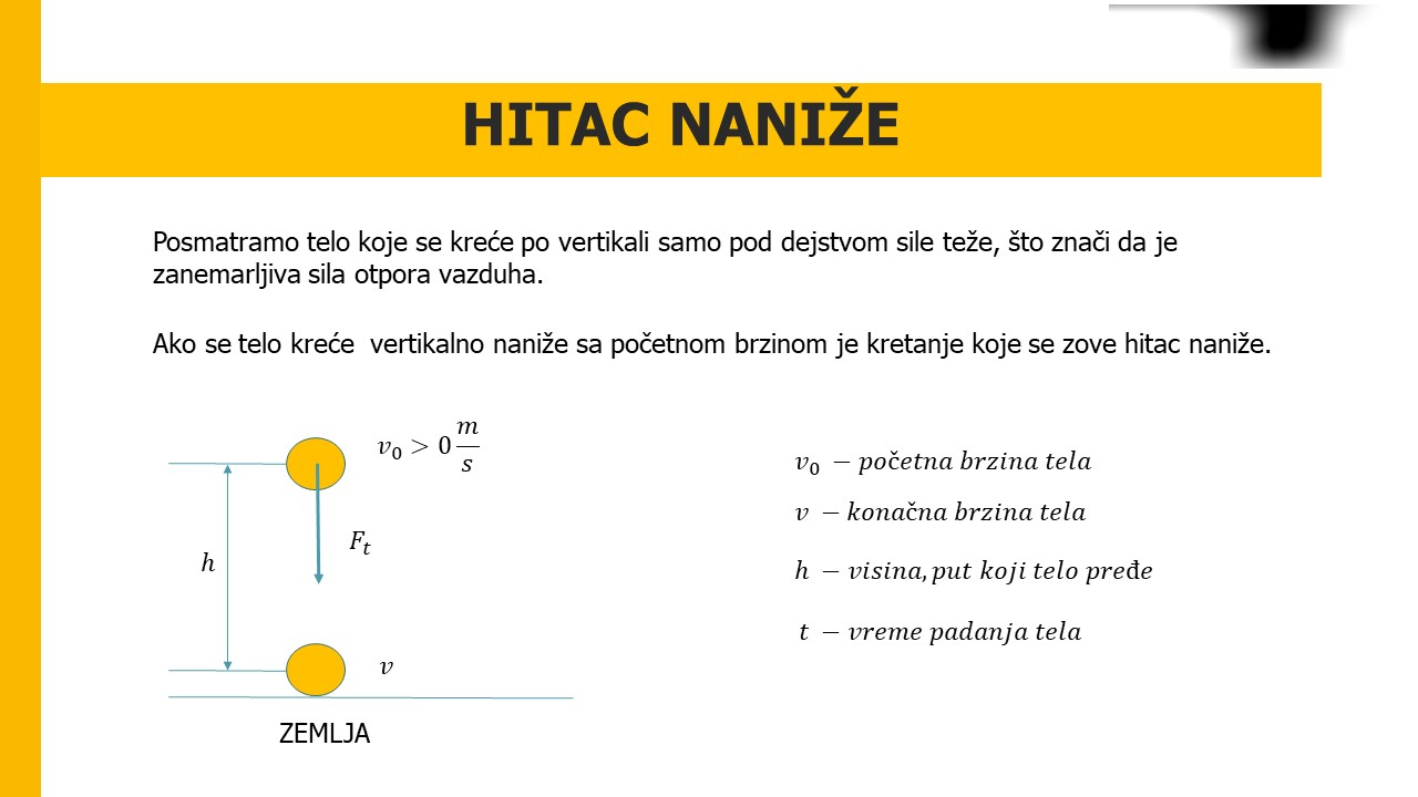 Hitac naniže