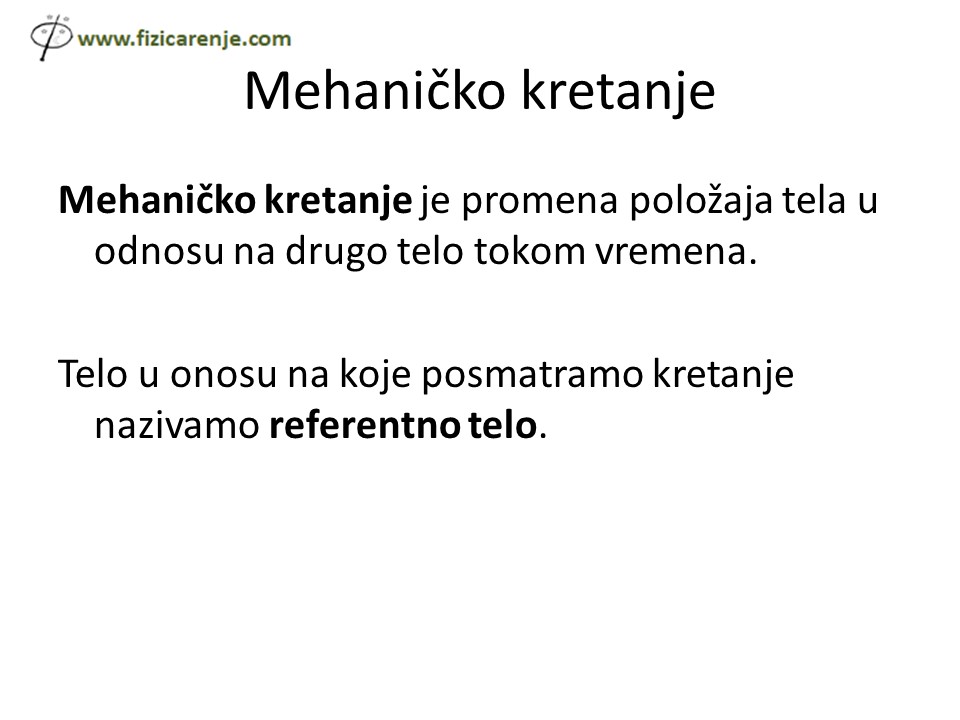 Slide2-65 Mehaničko kretanje - pripremna nastava