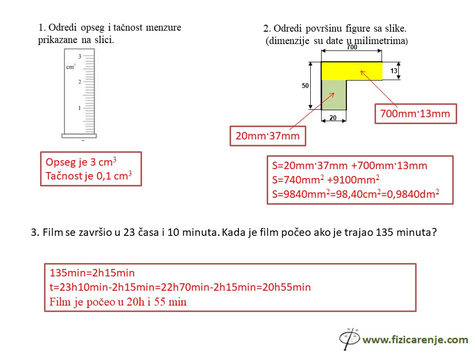 merenje pripremna nastava