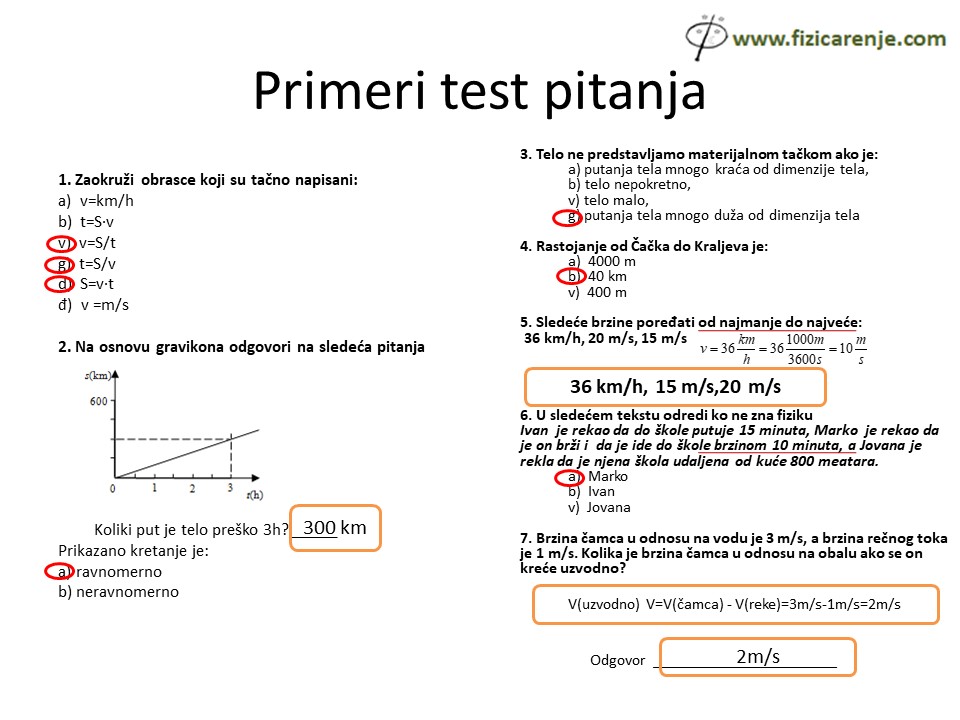 Slide29 Mehaničko kretanje - pripremna nastava