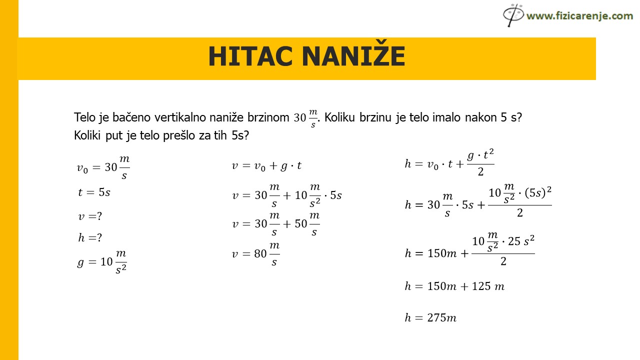 Hitac naniže