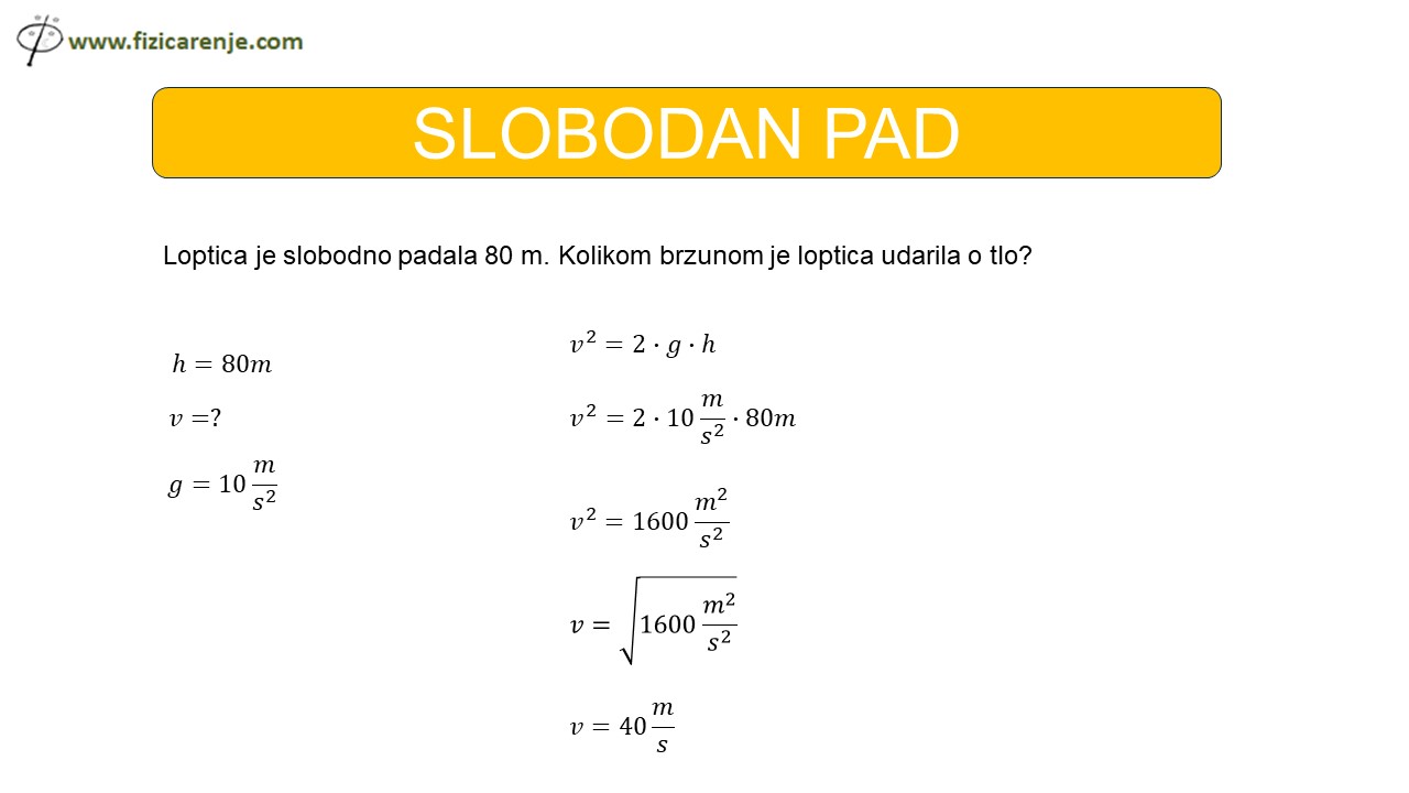 Slobodan pad