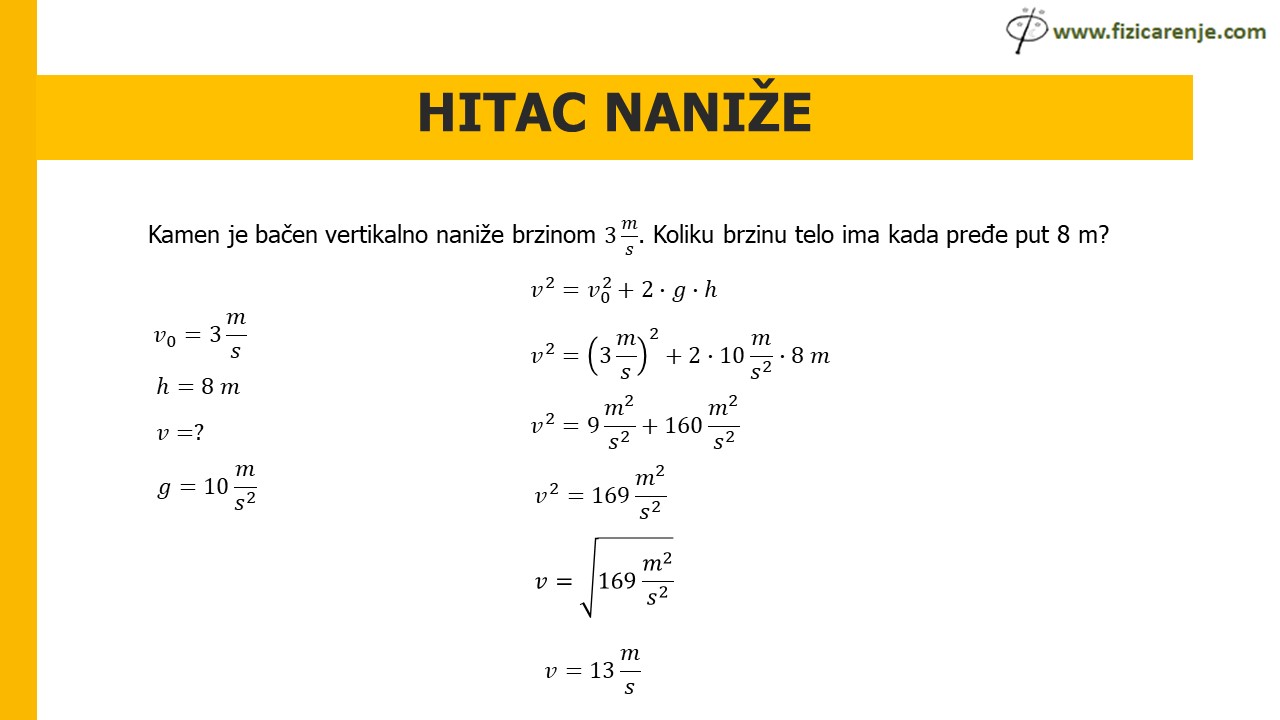 Hitac naniže