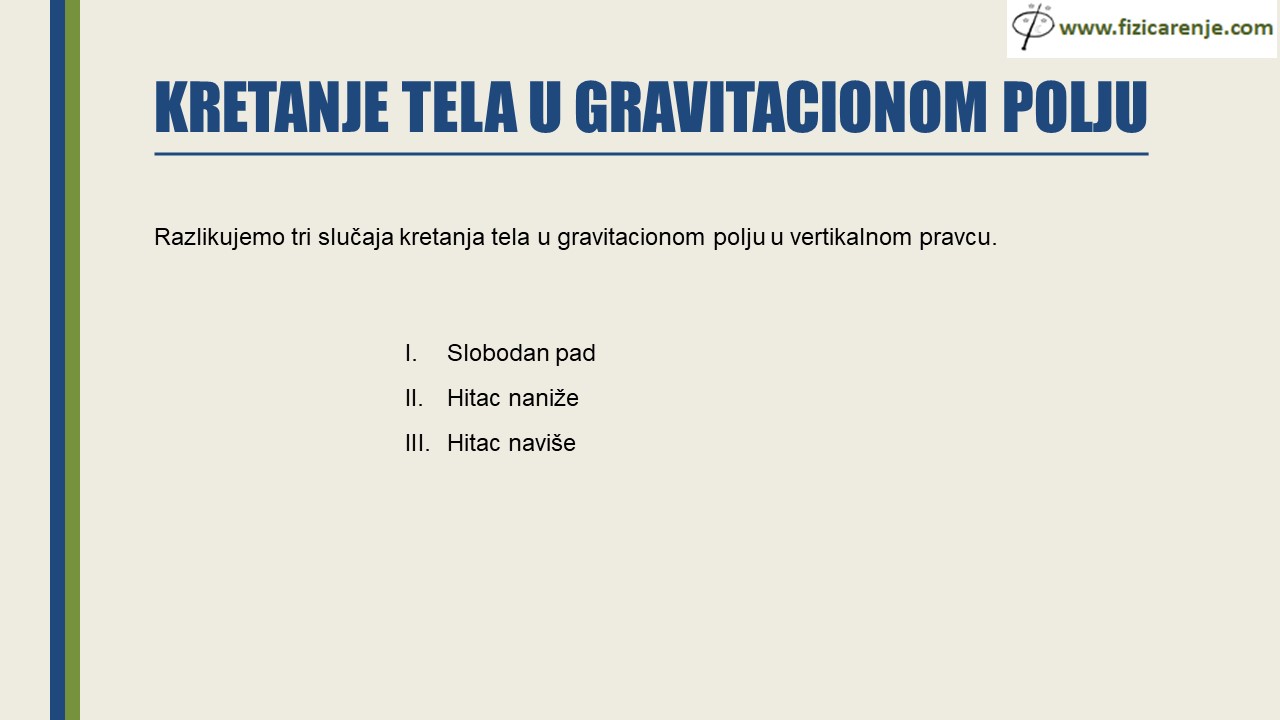 Kretanje tela u gravitacionom polju