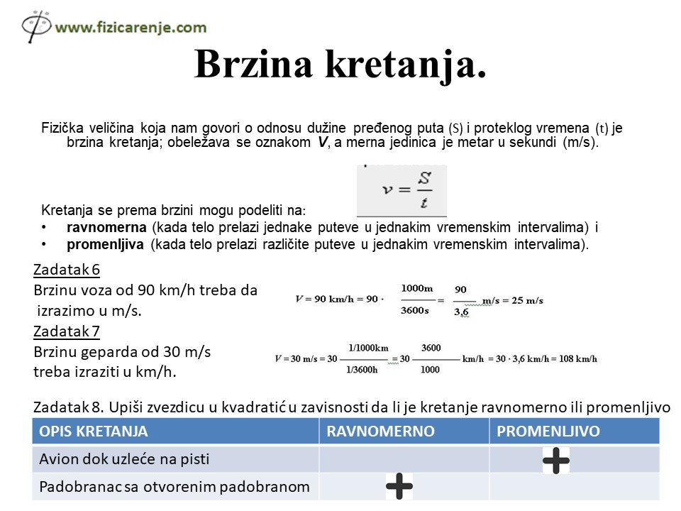 kretanje pripremna nastava