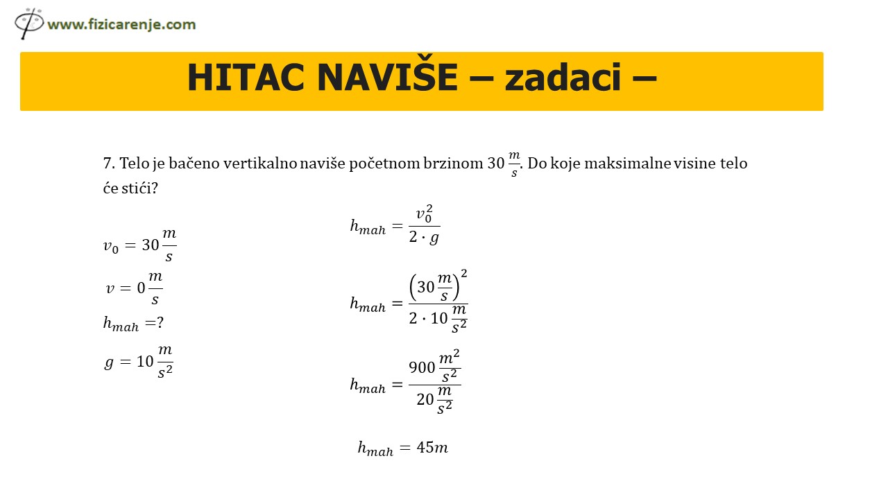 Hitac naviše zadaci