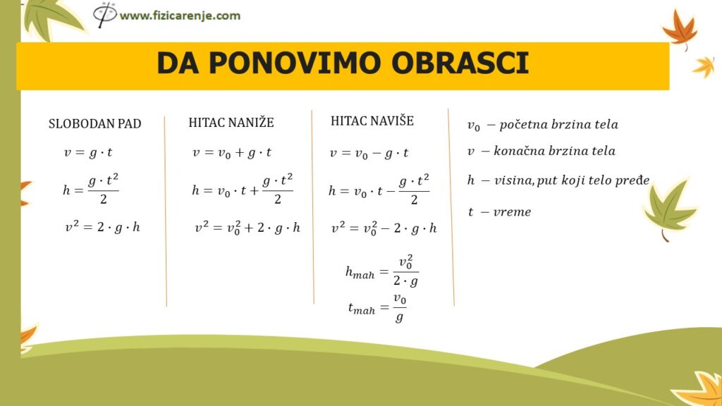 Kretanje tela u gravitacionom polju