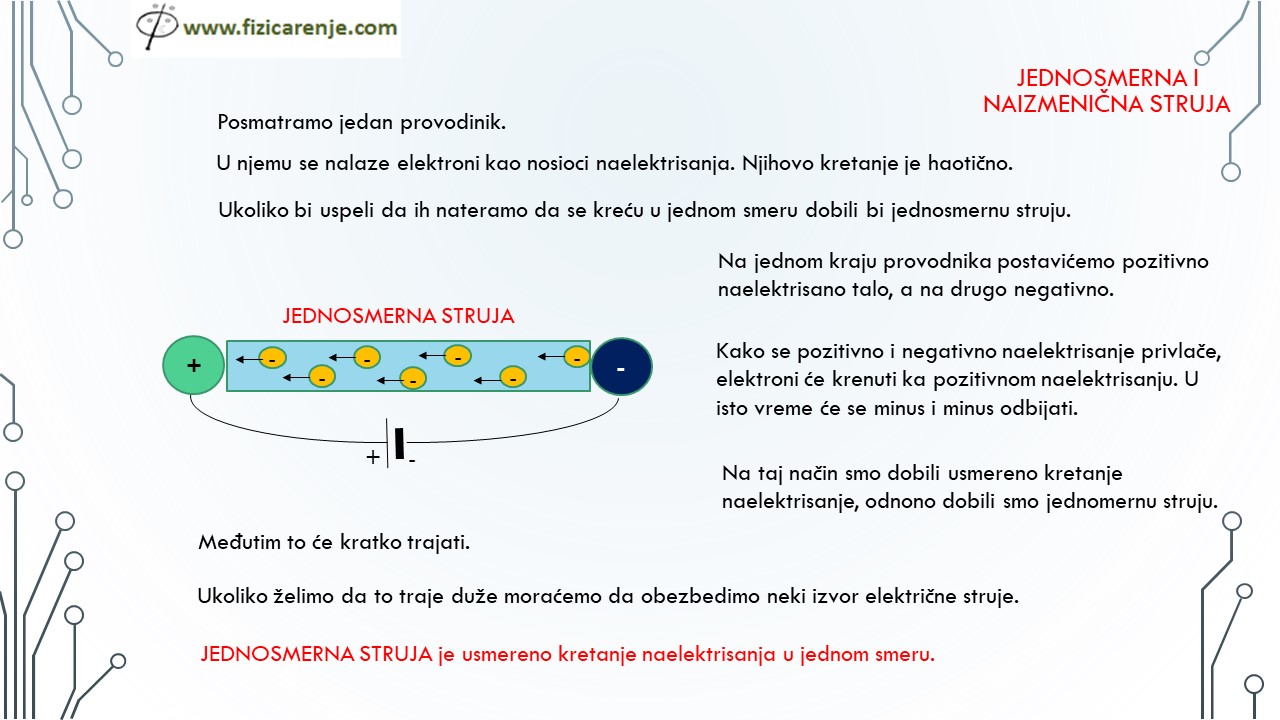 jednosmerna i naizmenična struja