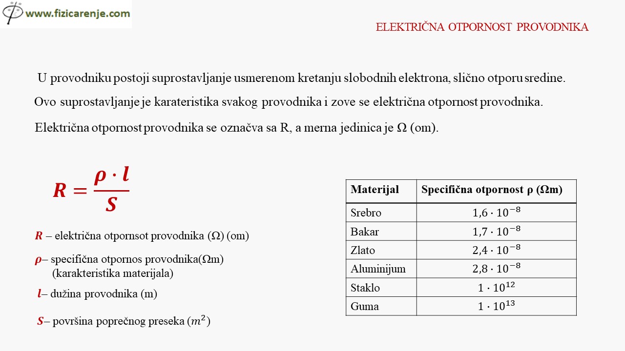 Elektricna otpornost provodnika