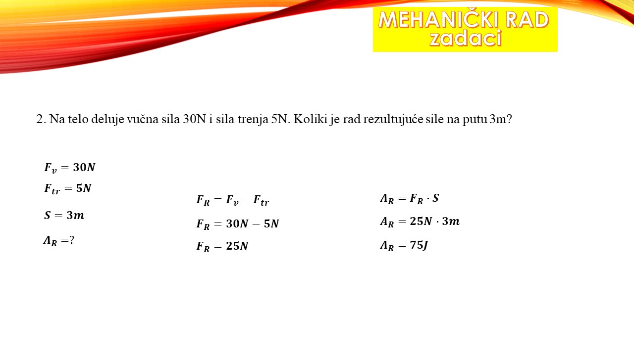 Mehamicki rad zadaci