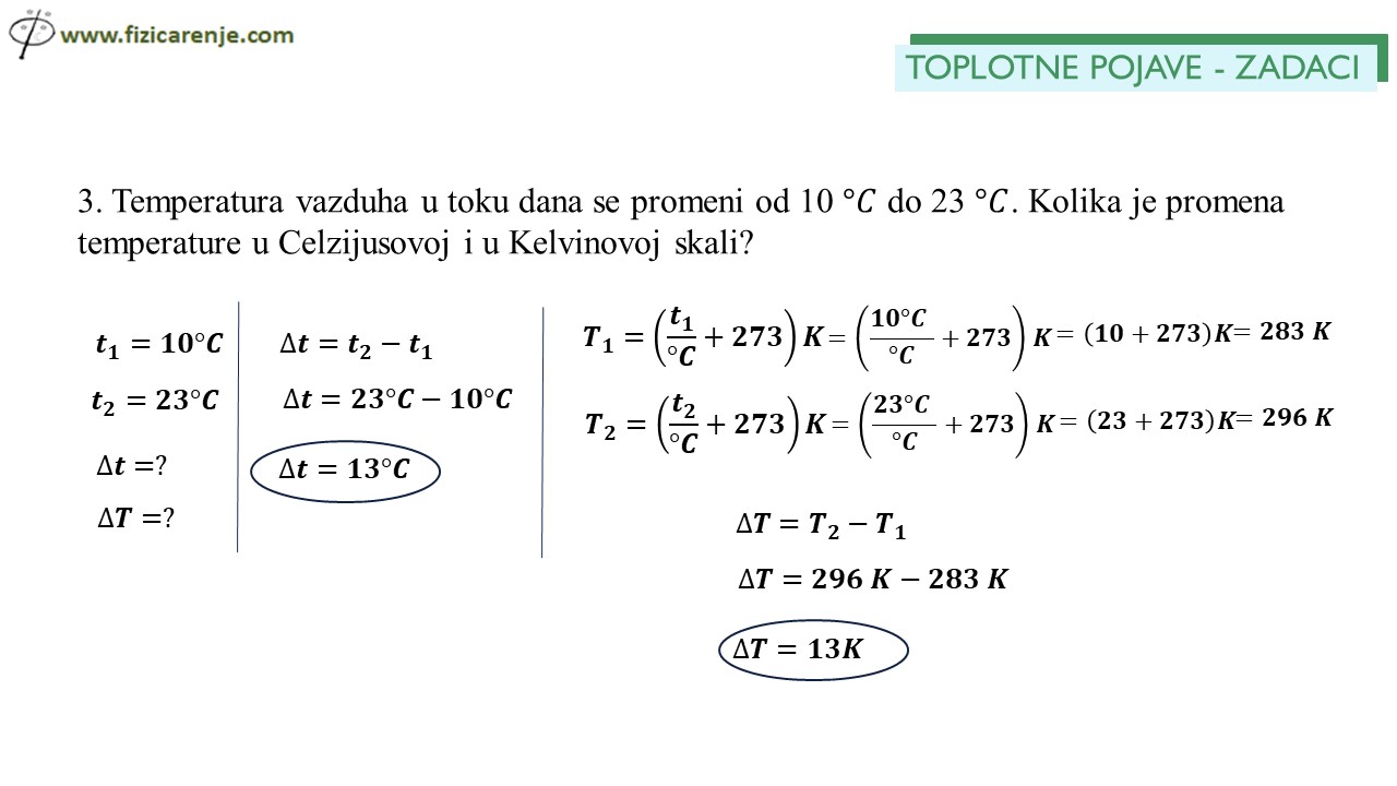 toplotne pojave zadaci