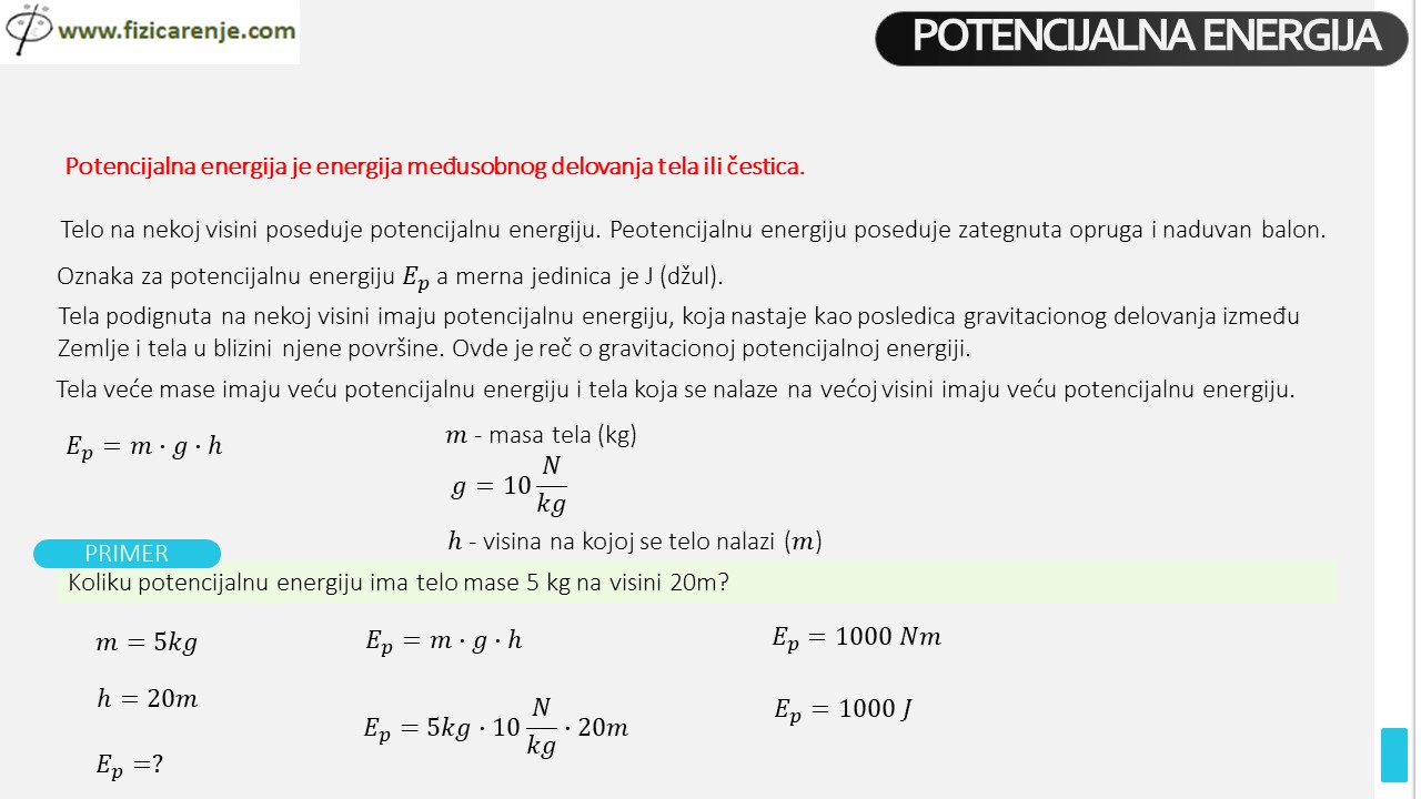 energija fizika 7 razred