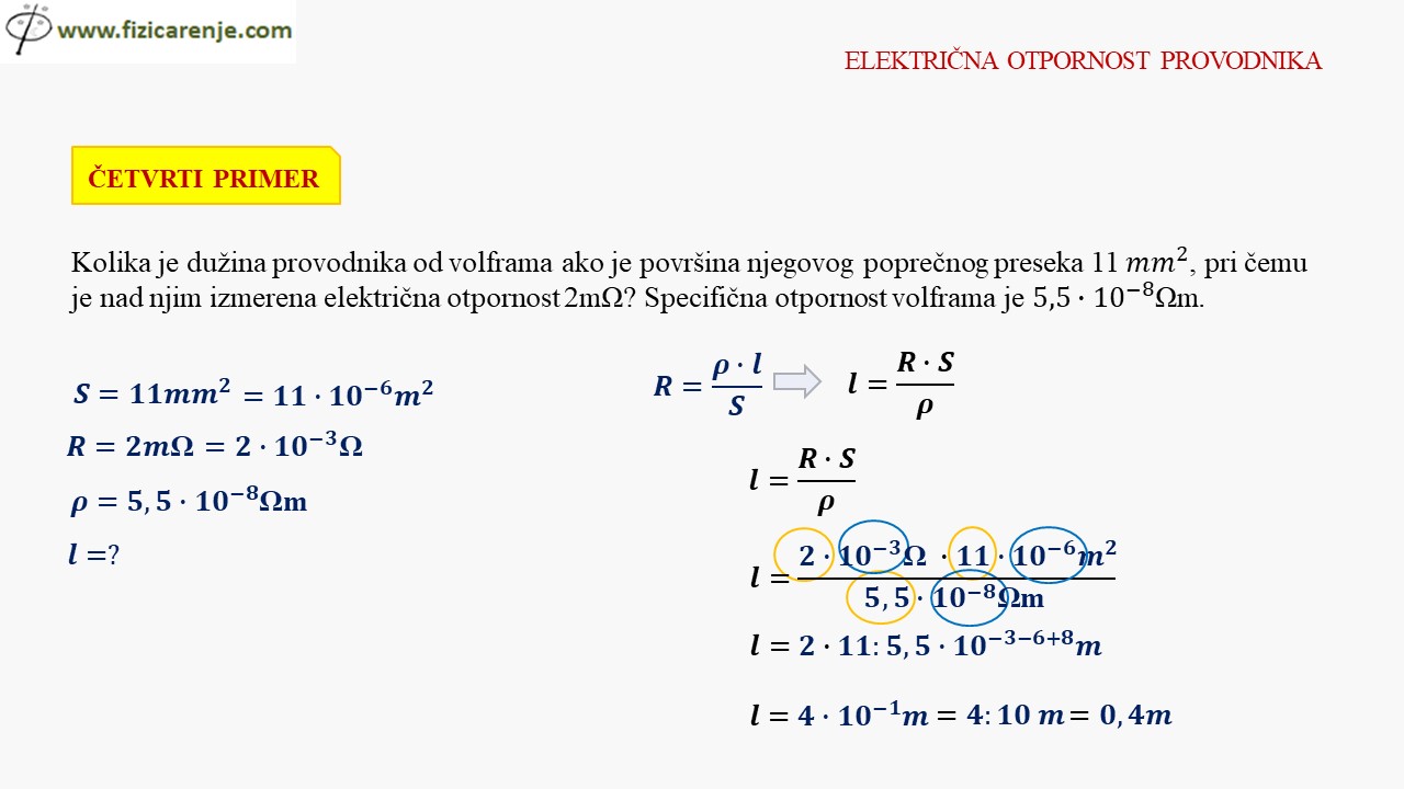 dužina provodnika