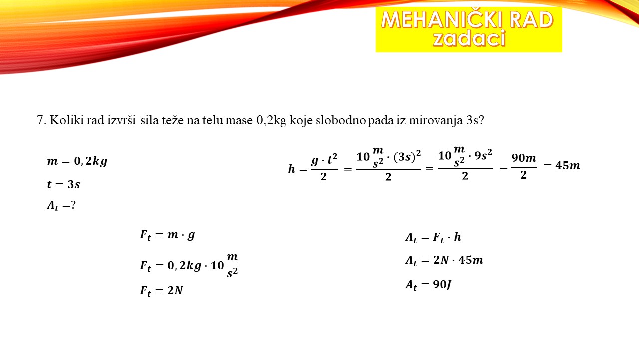 Mehamicki rad zadaci